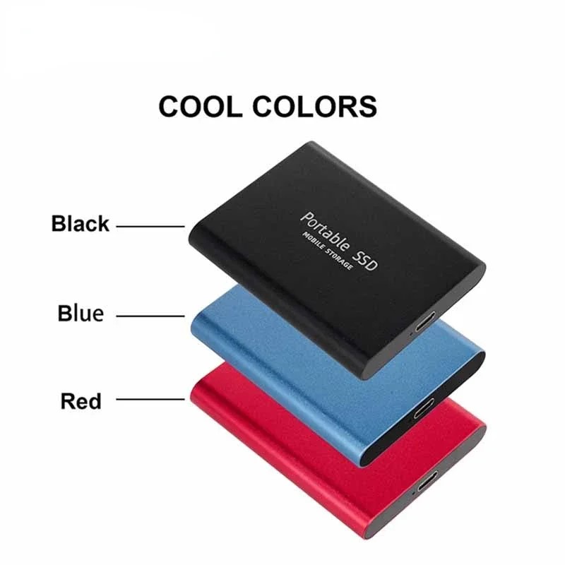 2TB Portable SSD 2TB External Solid State Drive USB 3.0/Type-C Hard Disk High-Speed Storage Device For Laptops/Desktop/Mac/Phone